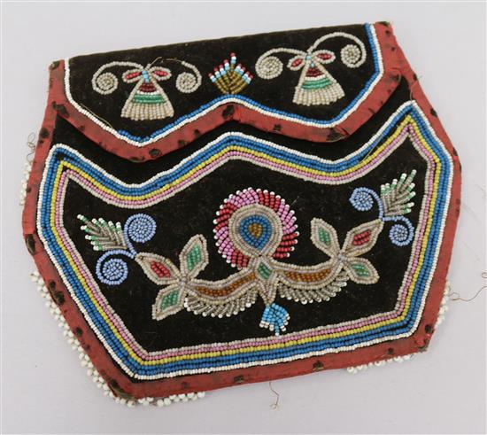 Native Anerican beadwork purse